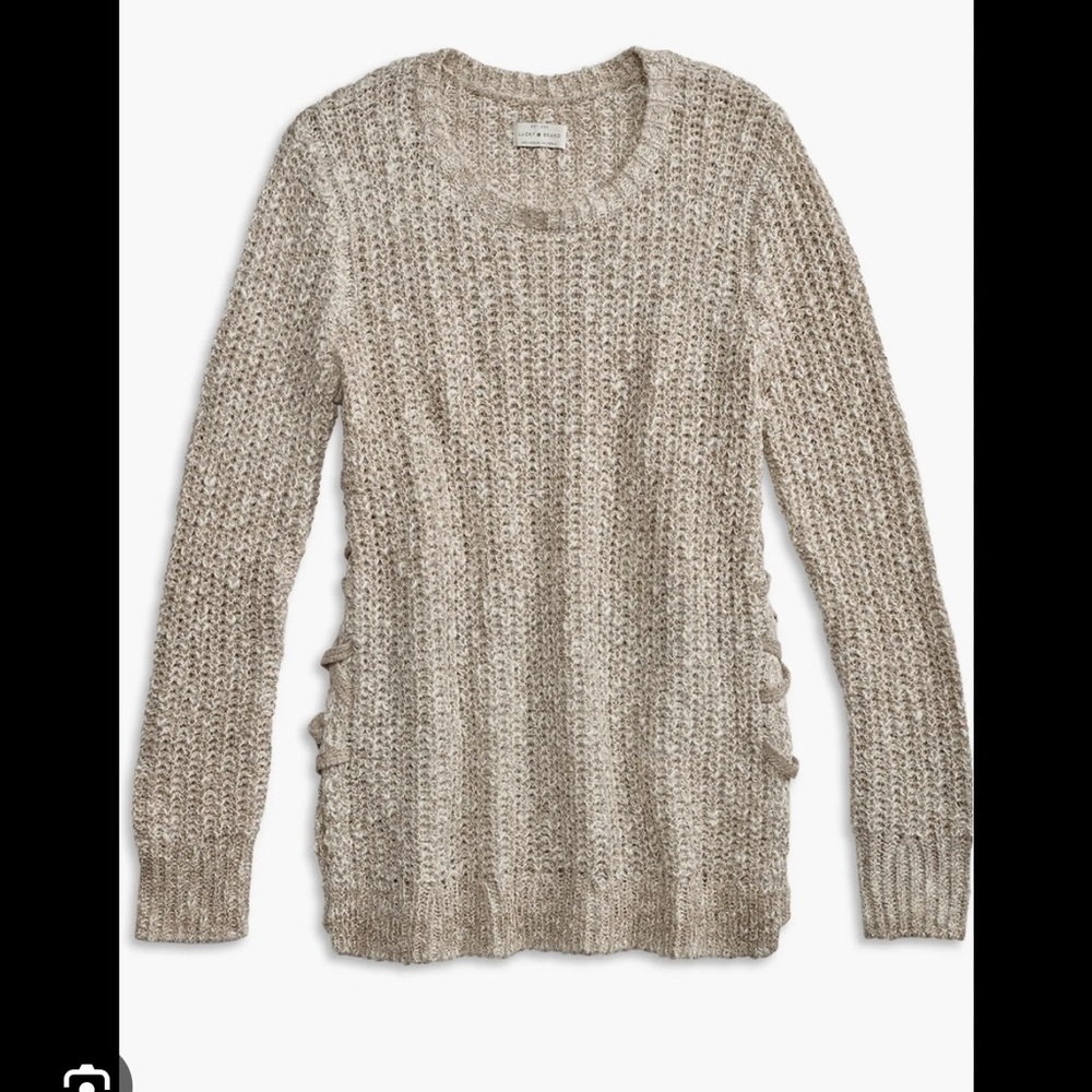 Lucky Brand Taupe Knit Sweater